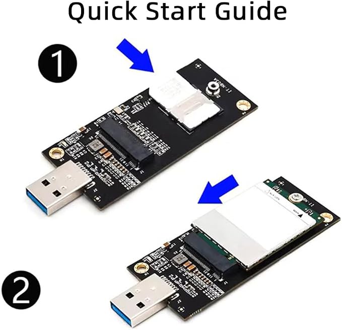 Xiwai M.2 Key-B NGFF WWAN to USB 3.0 Riser Card Adapter w SIM Slot - Image 7