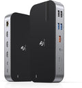 Laptop Docking Station, 16 in 1 USB C Docking Triple Monitor, USB C Dock Station by LIONWEI