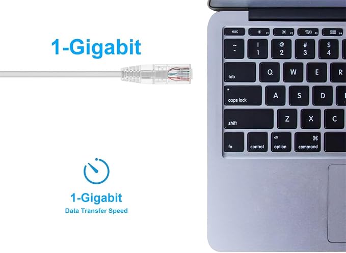 Monoprice Cat6 7ft White Component Level Patch Cable UTP 28AWG 550MHz Pure Bare - Image 5
