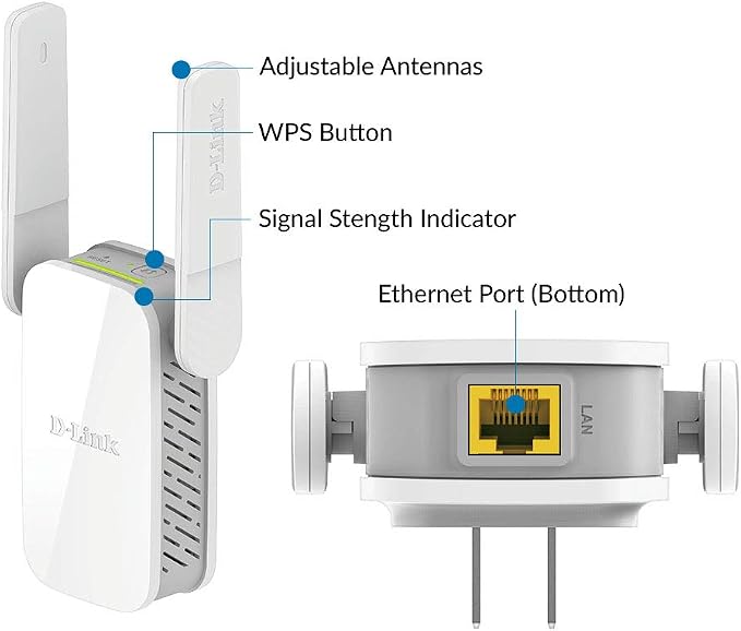 D-Link DAP-1530-US, WiFi Range Extender, AC750 Mesh Plug in Wall Signal Booster - Image 6