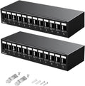 Patch Panel 12 Port Blank Keystone Patch Panel STP&UTP Compatible by Enmane