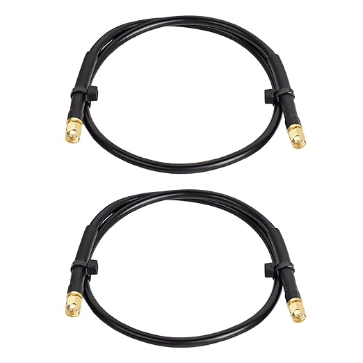 MOOKEERF KMR240 SMA Male to SMA Male Coaxial Cable 50 ohm Coax Ultra Low Loss by MOOKEERF