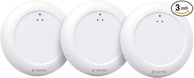 X-Sense Wi-Fi Water Leak Detector, 3 SWS0A Water Sensors by X-Sense