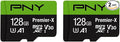 PNY P-SDU128X2V31100PX-GE 128GB Premier-X Class 10 U3 V30 microSDXC Flash by PNY