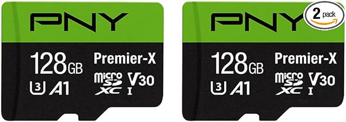PNY P-SDU128X2V31100PX-GE 128GB Premier-X Class 10 U3 V30 microSDXC Flash by PNY