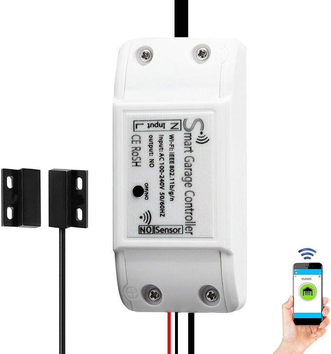 Smart WiFi Garage Door Opener Remote Controller, Smartphone App Control by Aubric