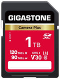 GIGASTONE 1TB SD Card, Camera Plus, UHS-I V30 SDXC Memory Card High Speed UHD by Gigastone