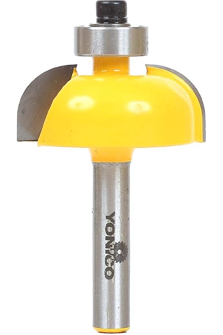 YONICO Router Bits Edge Forming Cove 3/8-Inch Radius 1/4-Inch Shank 13154q by Yonico