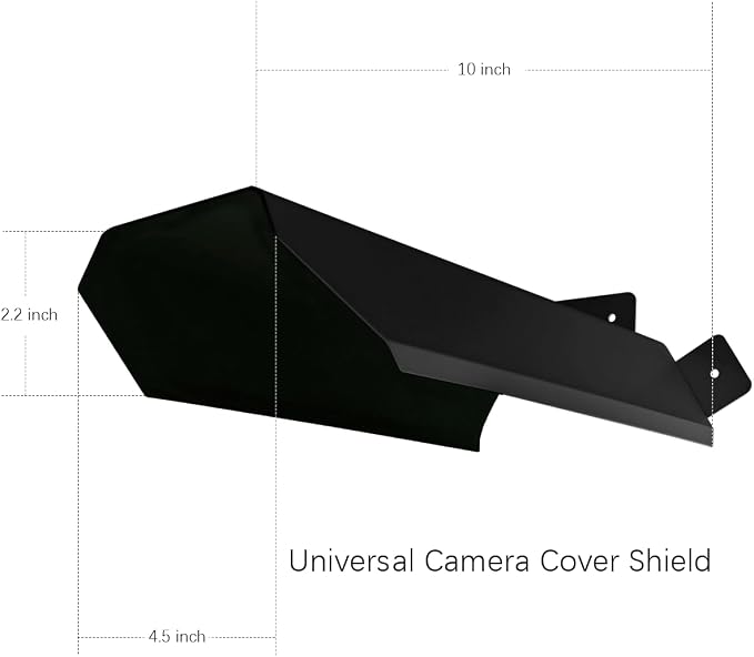 OOSSXX Universal Outdoor Security Camera Sun Rain Cover Shield - Image 6