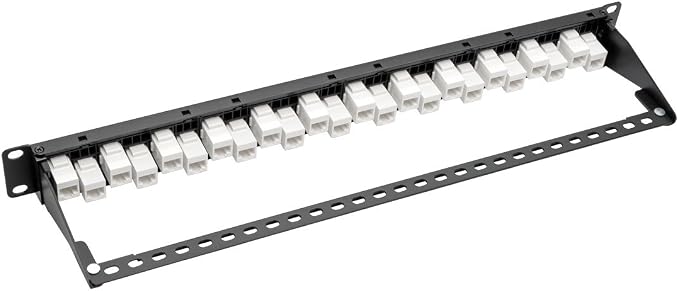 TRIPP LITE 24-Port Cat6a Cat6 Cat5e Feed-Through Patch Panel Offset w/Cable - Image 5