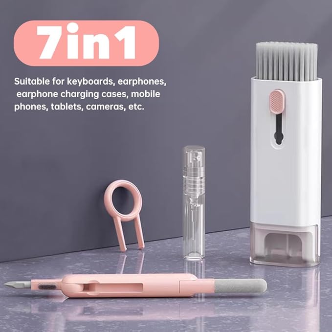 7 in 1 Laptop Cleaning Kit Keyboard Cleaner, Computer Screen Cleaning Brush Tool - Image 2