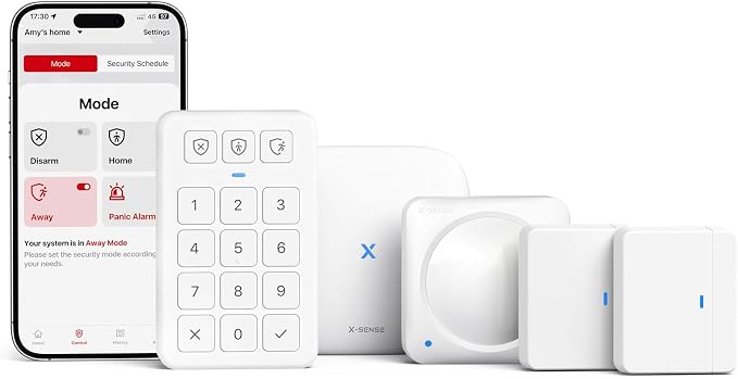 X-Sense Smart Home Security System, Wireless Security System 5-Piece Set by X-Sense