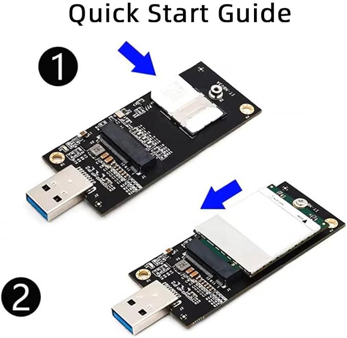 CY Adapter NGFF M.2 Key-B WWAN to USB 3.0 Adapter Riser Card - Image 7
