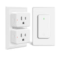 Remote Switch Outlet, Wireless On/Off Light Switch Wall Mounted, TUV Listed by greencycle