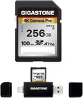 【5-Years Data Recovery】 GIGASTONE 256GB SD Card by Gigastone
