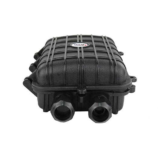 Outdoor Rated Fiber Optic Splice Enclosure | Waterproof | Black Stainless Steel - Image 4