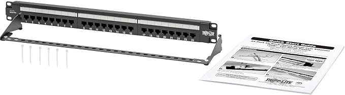 Eaton Tripp Lite Cat6 24-Port PoE+ Patch Panel, RJ45 Ethernet, 1U Rackmount - Image 5