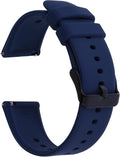 TIESOME Silicone Watch Bands, Quick Release Waterproof Soft Rubber Replacement by TIESOME