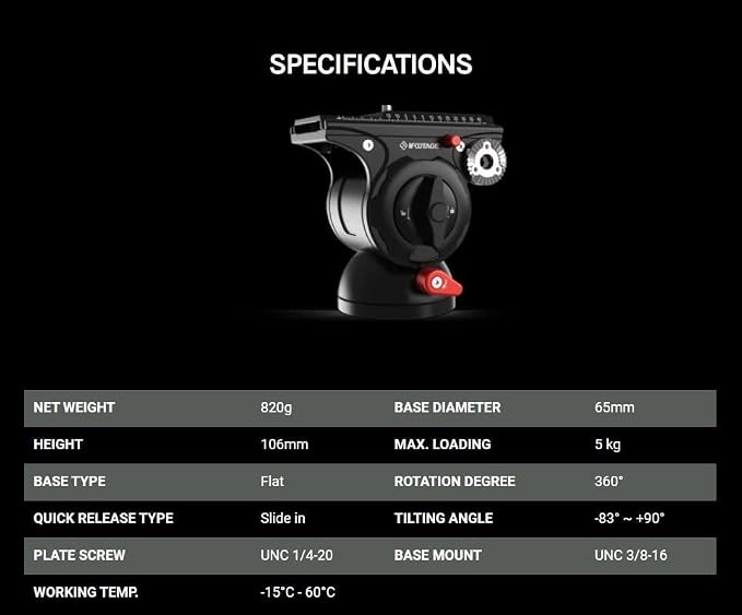 IFOOTAGE Monopod Cobra 3 Strike A150S+K5S, 1/4'' & 3/8'' Quick Release - Image 9
