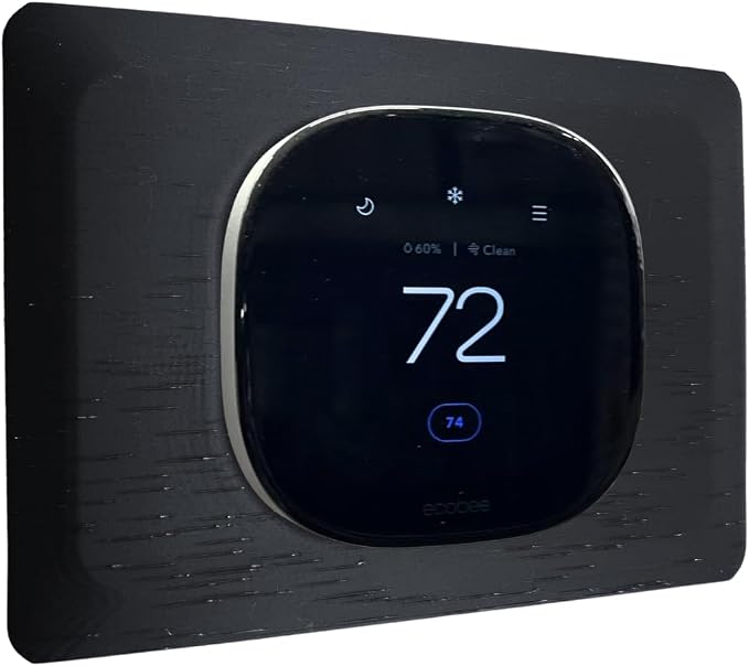 Onyx Black Rectangle Wall Plate by Unknown