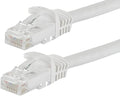 Monoprice Cat5e 50ft White Patch Cable UTP 24AWG 350MHz Pure Bare Copper by Monoprice