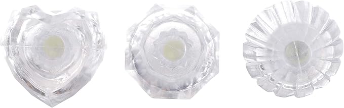 LED Light up Rings, Colorful Led Bumpy Plastic Diamond Rings Toys - Image 3