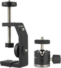 UTEBIT Super Clamp Mount with Mini Ball Head Mount, 1/4 Screw Hot Shoe Mount by UTEBIT