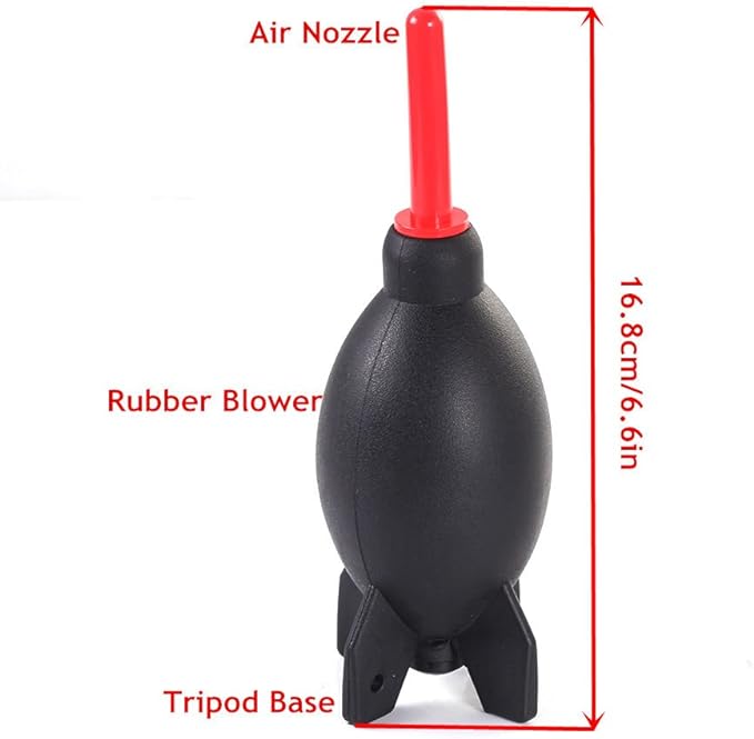 FocusFoto PRO 6.6 Inch Rubber Rocket Air Blower Duster Cleaner Dust Cleaning - Image 3