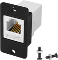 QIANRENON CAT3 RJ12 6P6C Rectangular Panel Telephone Line Adapter RJ12 6P6C by QIANRENON