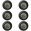 6-Pack Mini Hygrometer Thermometer Digital LCD Monitor Indoor/Outdoor Humidity by Rojuna