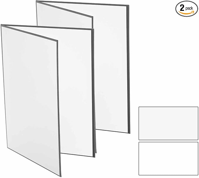 2Pcs 11"x8" Light Reflector 2 in 1 Photography Reflector Cardboards, Foldable & by Unknown