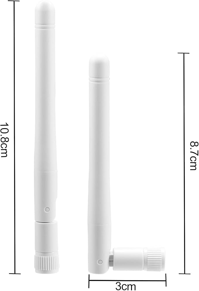 Bingfu External WiFi Antenna RP-SMA 2.4GHz 5GHz 5.8GHz 3dBi Dual Band Wireless - Image 5