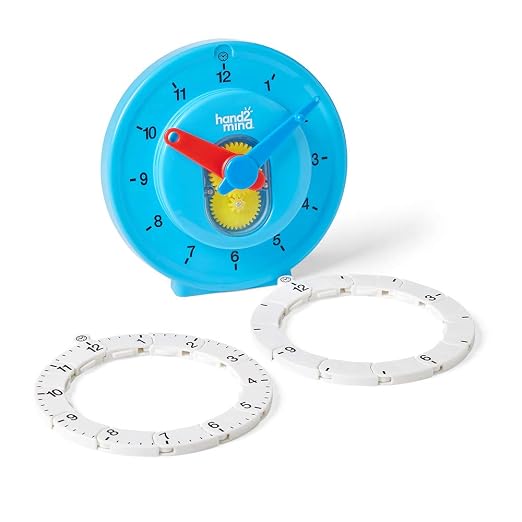 hand2mind Advanced NumberLine Clock, Learn to Tell Time, Analog Clock - Image 5