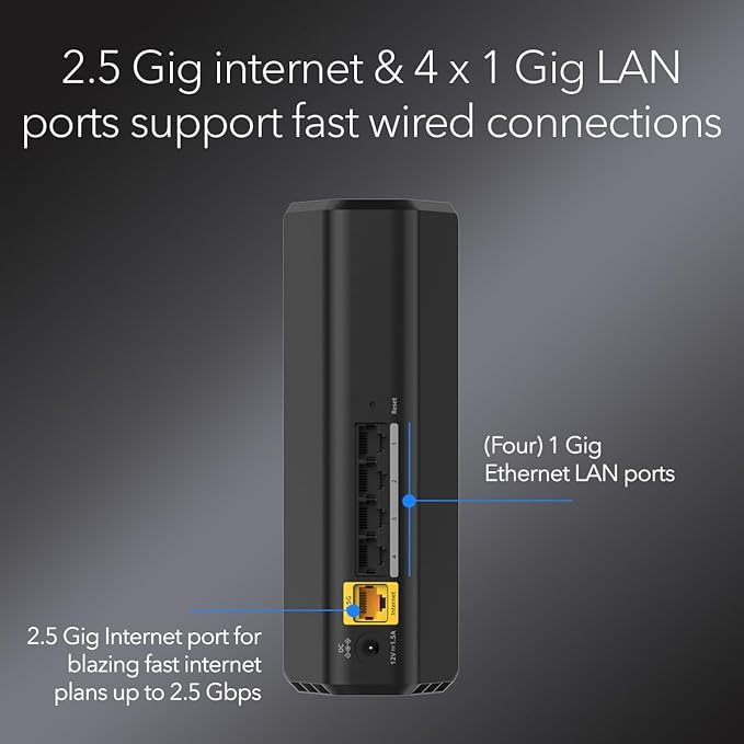 NETGEAR Nighthawk Dual-Band WiFi 7 Router – Router Only, BE3600 Wireless Speed - Image 5