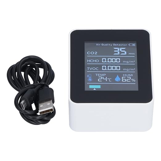 Air Quality Monitor with Clear Alarm Smart Display Real Time Portable Detector - Image 6