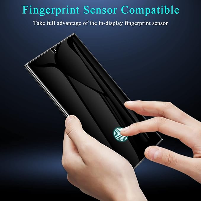 LYWHL for Samsung Galaxy S22 Ultra Privacy Screen Protector, Anti-Spy Full - Image 3