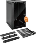 Tecmojo 12U 10 inch Rack, Wall Mount Network Cabinet Set, 12.3W x 13D x 22.3H- by Tecmojo