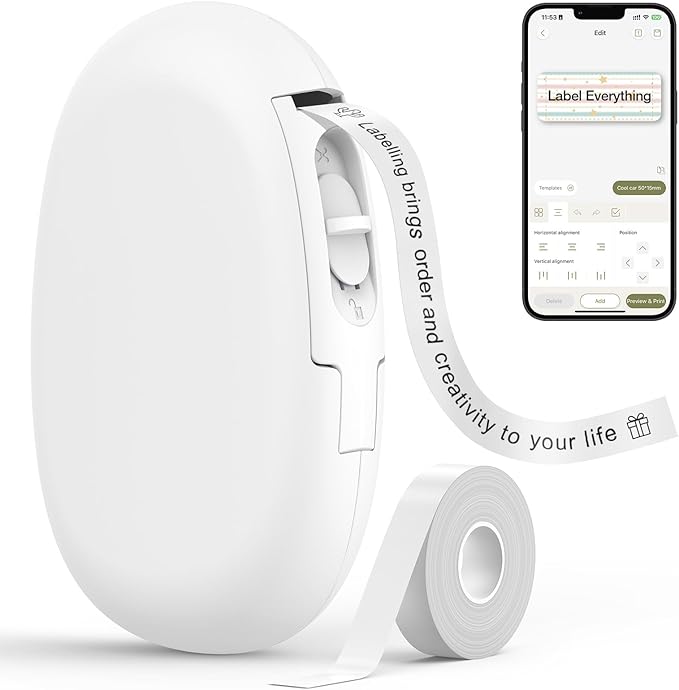 SUPVAN Label Makers E10 Mini Bluetooth Label Printer Wireless Labeler Label by SUPVAN