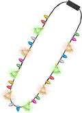 1PCS Light up Christmas Necklace Tree Bulb, 3 Modes Colorful Xmas Accessories by Traplace