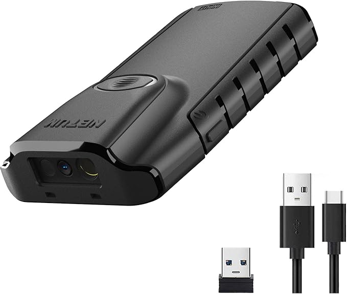 NETUM Bluetooth 2D Barcode Scanner, 3-in-1 Small Portable QR Bar Code Reader by NETUM