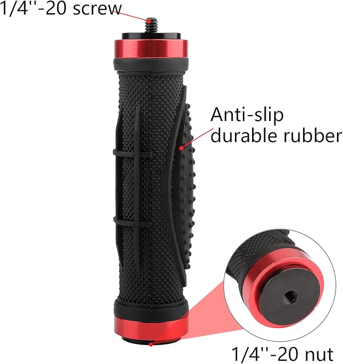 Camera Handle Grip Mount, ChromLives 1/4'' Camera Stabilizer, DSLR Top Handheld - Image 4