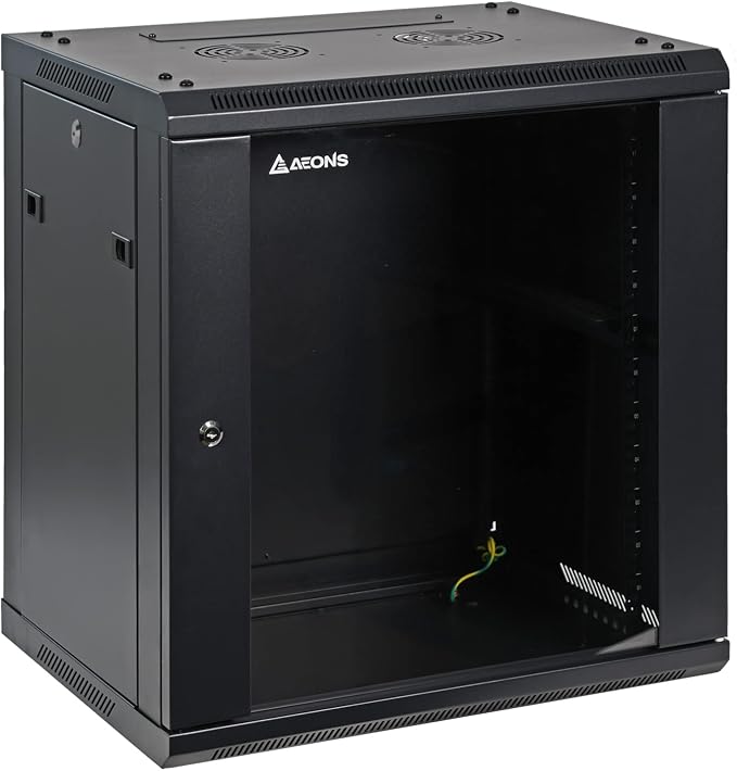 AEONS 12U Professional Wall Mount Network Server Cabinet Enclosure 19-Inch - Image 2