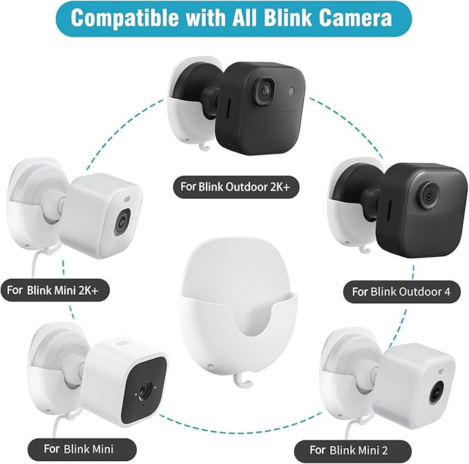 3 Pack Blink Camera No Drill No Screws Wall Mount Bracket - Image 2