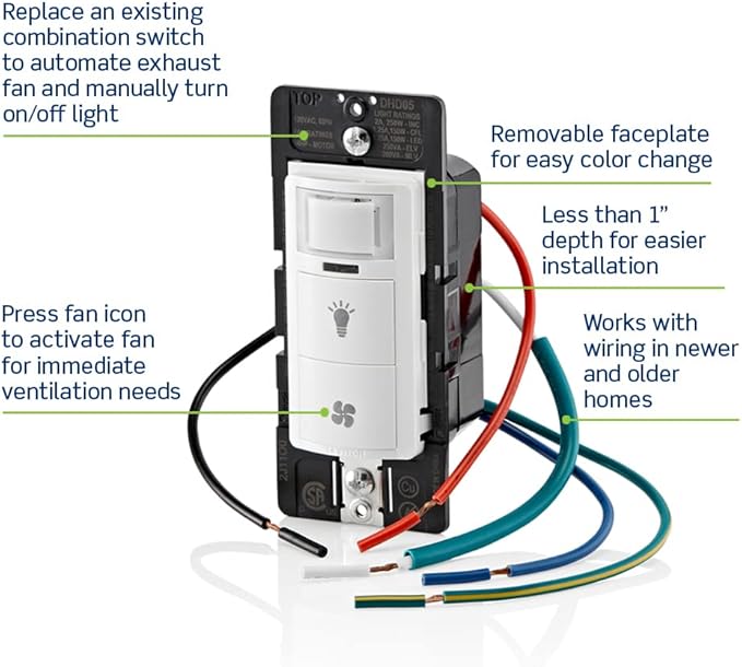 Leviton Dual Combination Humidity Sensor - Image 5