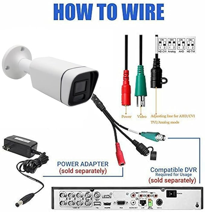 5MP Bullet TVI CCTV Security Analog Camera, 2.8mm Lens, 100° Wide Viewing Angle - Image 6