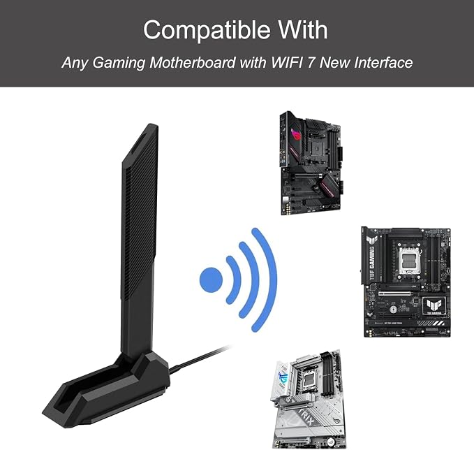 WiFi 7 Gaming Motherboard Magnetic Base Antenna - Image 5