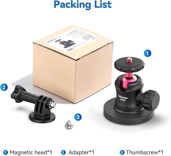 ULANZI Magnetic Camera Mount for Action Camera, Strong Magnetic Mount - Image 7