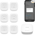 YoLink Water Leak Starter Kit: Hub + 6 Leak Sensor 1, LoRa Long-Range, by YoLink