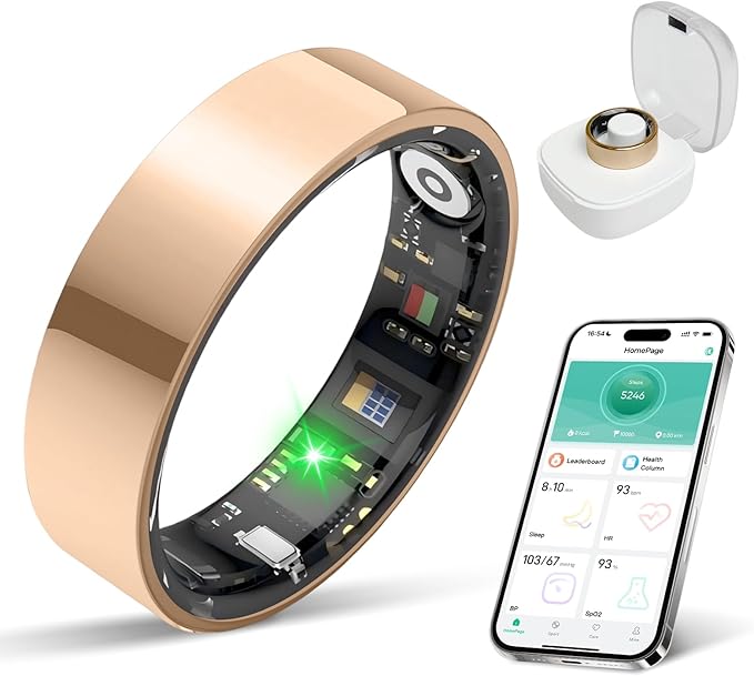 New Smart Ring Health Tracker for Women & Men, Sleep Exercise Health Monitoring by Unknown