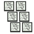 Mini Humidity Meter Hygrometer 6 Pack Room Thermometer Indoor Digital by Unknown